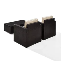Palm Harbor 3pc Outdoor Wicker Seating Set - Sand - Crosley 16 Palm Harbor 3pc Outdoor Wicker Seating Set - Sand - Crosley -Crosley Sales Store GUEST b2ce4f40 300a 4256 a674 79d700133f28