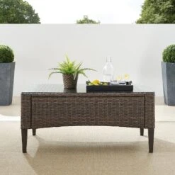 Rockport Outdoor Wicker Coffee Table - Crosley -Crosley Sales Store GUEST b37bfc8d 9673 408f abf4 8854bcd5c9af