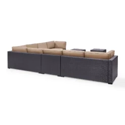 Crosley 7pc Biscayne 7pc Steel Outdoor Patio Sectional Sofa Furniture Set Mocha -Crosley Sales Store GUEST b45e8b4a 2a82 4960 b30e 41606042b2e1