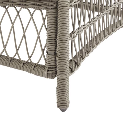 Thatcher Outdoor Steel Sofa Creme/Driftwood - Crosley 9 Thatcher Outdoor Steel Sofa Creme/Driftwood - Crosley - Image 9