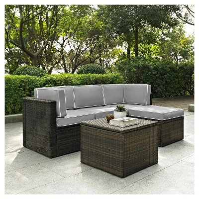 Palm Harbor 5pc All-Weather Wicker Patio Seating Set - Crosley 5 Palm Harbor 5pc All-Weather Wicker Patio Seating Set - Crosley - Image 5