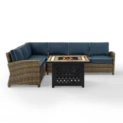 Bradenton 5pc Outdoor Wicker Sectional Set With Fire Table - Crosley 21 Bradenton 5pc Outdoor Wicker Sectional Set With Fire Table - Crosley -Crosley Sales Store GUEST be92909c feab 4314 93ad f01092aa9205