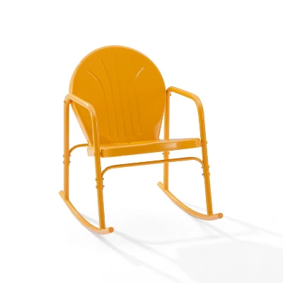 Griffith 2pc Outdoor Metal Rocking Chair Set - Crosley 7 Griffith 2pc Outdoor Metal Rocking Chair Set - Crosley - Image 7