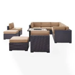 8pc Biscayne Outdoor Steel Conversation Set With Fire Table - Crosley -Crosley Sales Store GUEST c33e13c6 c771 4b02 bdaa 4c3c2dba21f6