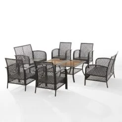 Tribeca 8pc Outdoor Wicker Conversation Set - Sand/Brown - Crosley -Crosley Sales Store GUEST c46bc84a 4220 4870 9c25 00ff96dcb1c2