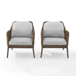 Haven 2pc Outdoor Wicker Armchair Set - Light Gray - Crosley 19 Haven 2pc Outdoor Wicker Armchair Set - Light Gray - Crosley -Crosley Sales Store GUEST c4cb71ed 05af 40ab af87 ee38880c6939