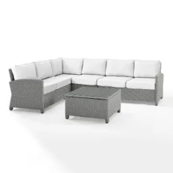 Bradenton 5pc Outdoor Wicker Sectional Set - Crosley 31 Bradenton 5pc Outdoor Wicker Sectional Set - Crosley -Crosley Sales Store GUEST c8529e04 6f11 4a43 bf43 6d266127f8c4