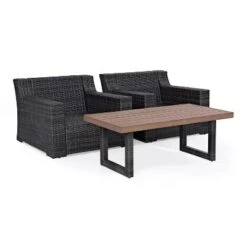 Beaufort 3pc Outdoor Wicker Seating Set With Coffee Table - Mist - Crosley 13 Beaufort 3pc Outdoor Wicker Seating Set With Coffee Table - Mist - Crosley -Crosley Sales Store GUEST d331a814 838b 4fe1 9cbe 4f54ce497133