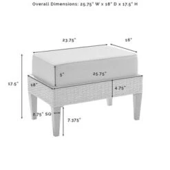 Capella 7pc Outdoor Wicker Sofa Set - Gray - Crosley 39 Capella 7pc Outdoor Wicker Sofa Set - Gray - Crosley -Crosley Sales Store GUEST d40bdb4f 7864 49f2 9b2d 8a539f462f2f