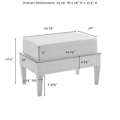 Capella 7pc Outdoor Wicker Sofa Set - Gray - Crosley 20 Capella 7pc Outdoor Wicker Sofa Set - Gray - Crosley - Image 20