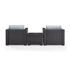 Biscayne 3pc Outdoor Wicker Seating Set - Mist - Crosley -Crosley Sales Store GUEST d5a29f63 4748 46de bfa7 46b7f2ae5780