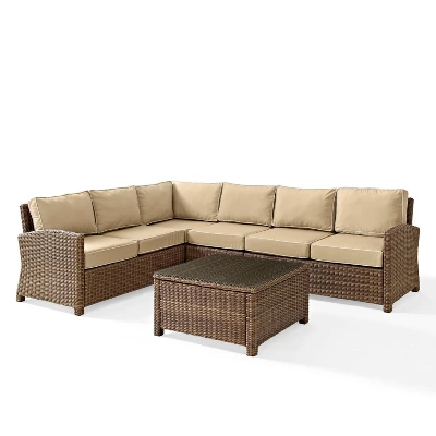 Bradenton 5pc Outdoor Wicker Sectional Set - Crosley 16 Bradenton 5pc Outdoor Wicker Sectional Set - Crosley - Image 16