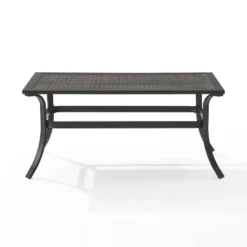 Dahlia Outdoor Tempered Glass Rectangular Coffee Table Matte Black/Brown - Crosley 9 Dahlia Outdoor Tempered Glass Rectangular Coffee Table Matte Black/Brown - Crosley -Crosley Sales Store GUEST db7dc931 3b35 460f 973e 11b5fa34a9fb