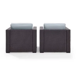 Biscayne 2pk Outdoor Wicker Chairs - Mist - Crosley -Crosley Sales Store GUEST ddca27e3 e80d 46dd 909a 4c15c8236c10