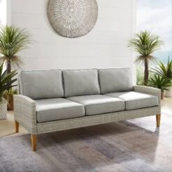 Capella Outdoor Wicker Sofa - Gray/Acorn - Crosley 14 Capella Outdoor Wicker Sofa - Gray/Acorn - Crosley -Crosley Sales Store GUEST e08b62c9 213d 457b 889d 9e1f341a5c24