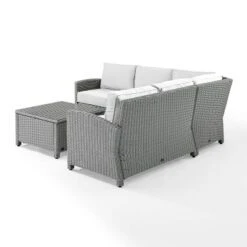Crosley 4pc Bradenton Steel Outdoor Patio Sectional Sofa Furniture Set -Crosley Sales Store GUEST e1e9f773 f940 4799 93a9 bdd24efe0969