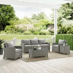 Bradenton 5pc Outdoor Wicker Sofa Set - Crosley -Crosley Sales Store GUEST e42ec854 0c85 4515 87cb a2f1ac867790
