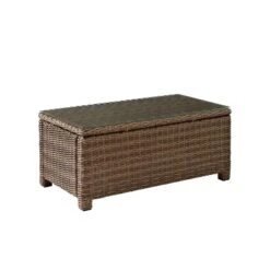 Bradenton Outdoor Wicker Glass Top Coffee Table - Crosley -Crosley Sales Store GUEST e52d7a8a dee2 4697 9dfe d938a1b80dbb