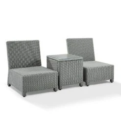 Bradenton 3pc Wicker Armless Chairs With Side Table - Crosley 20 Bradenton 3pc Wicker Armless Chairs With Side Table - Crosley -Crosley Sales Store GUEST eb99fadd d142 4854 92ad 7c25a2801825