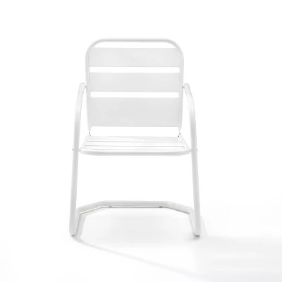 Brighton 2pc Metal Chair - White - Crosley 3 Brighton 2pc Metal Chair - White - Crosley - Image 3
