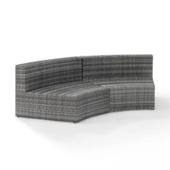 Catalina Wicker Round Sectional Sofa - Gray - Crosley 12 Catalina Wicker Round Sectional Sofa - Gray - Crosley -Crosley Sales Store GUEST ec4f65ff dd4a 42aa a655 22df840b9ad8