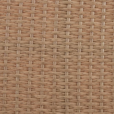 Juniper 2pc Outdoor Wicker Conversation Set With Loveseat & Coffee Table - Cream/Natural - Crosley 4 Juniper 2pc Outdoor Wicker Conversation Set With Loveseat & Coffee Table - Cream/Natural - Crosley - Image 4