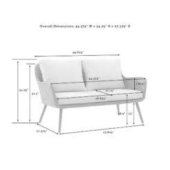 Landon 2pc Outdoor Wicker Chat Set - Beige - Crosley -Crosley Sales Store GUEST ef720759 9c38 461a a9da 5efa928181a2