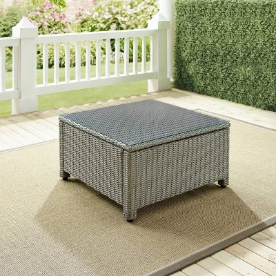 Bradenton Outdoor Wicker Sectional - Gray - Crosley 3 Bradenton Outdoor Wicker Sectional - Gray - Crosley - Image 3