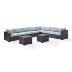 Biscayne 7pc Outdoor Wicker Sectional Set With 2 Coffee Tables - Sangria - Crosley 10 Biscayne 7pc Outdoor Wicker Sectional Set With 2 Coffee Tables - Sangria - Crosley -Crosley Sales Store GUEST eff85c87 d1df 4ee8 a61a a1cd85c67596