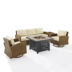 Crosley 5pc Bradenton Swivel Steel Outdoor Patio Fire Pit Furniture Set With Sunbrella 38 Crosley 5pc Bradenton Swivel Steel Outdoor Patio Fire Pit Furniture Set With Sunbrella -Crosley Sales Store GUEST f4c1df09 56c1 4e6d 91b6 96fb1b12afa2