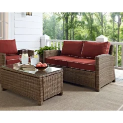 Bradenton Outdoor Wicker Loveseat - Crosley -Crosley Sales Store GUEST f7fee3e3 5a4f 4e06 b487 735845cd59c9