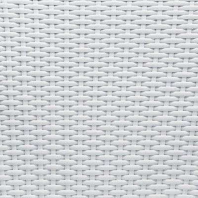 Palm Harbor 2pc Outdoor Wicker Stackable Chairs - White - Crosley 2 Palm Harbor 2pc Outdoor Wicker Stackable Chairs - White - Crosley - Image 2