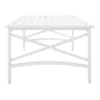Kaplan Wicker Coffee Table - White - Crosley