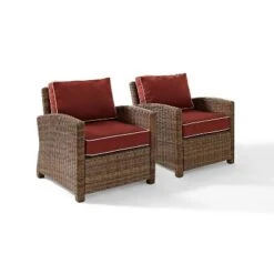 Bradenton 2pc Outdoor Wicker Armchair Set - Crosley -Crosley Sales Store GUEST fcddf6f8 b8cc 43e0 bc4c c1a7cc078d7b