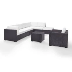 Biscayne 6pc Outdoor Wicker Sectional Set - White - Crosley 10 Biscayne 6pc Outdoor Wicker Sectional Set - White - Crosley -Crosley Sales Store GUEST fe92fb70 8b3d 47c8 9dc0 6a18ad5ce019