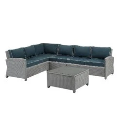 Bradenton 5pc Outdoor Wicker Sectional Set - Crosley 20 Bradenton 5pc Outdoor Wicker Sectional Set - Crosley -Crosley Sales Store GUEST ff1f340e 24e6 453f 8b47 4bdd0292c205