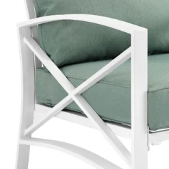 Kaplan Outdoor Steel Arm Chair Mist/White - Crosley 17 Kaplan Outdoor Steel Arm Chair Mist/White - Crosley -Crosley Sales Store GUEST ff6d251b 7a65 4009 8682 f66ca4eb7fd5