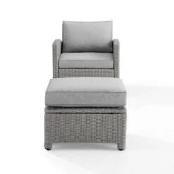 Bradenton 2pc Outdoor Wicker Arm Chair & Ottoman Set - Crosley -Crosley Sales Store GUEST ff95363d 06b1 4034 8957 500ea64327c4